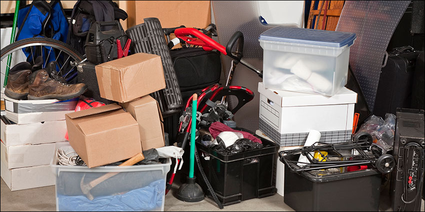 Junk room clutter